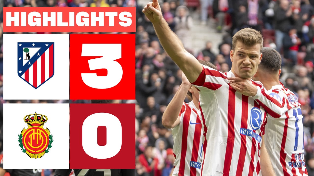 ATLÉTICO DE MADRID 3 - 0 RCD MALLORCA | RESUMEN LALIGA EA SPORTS