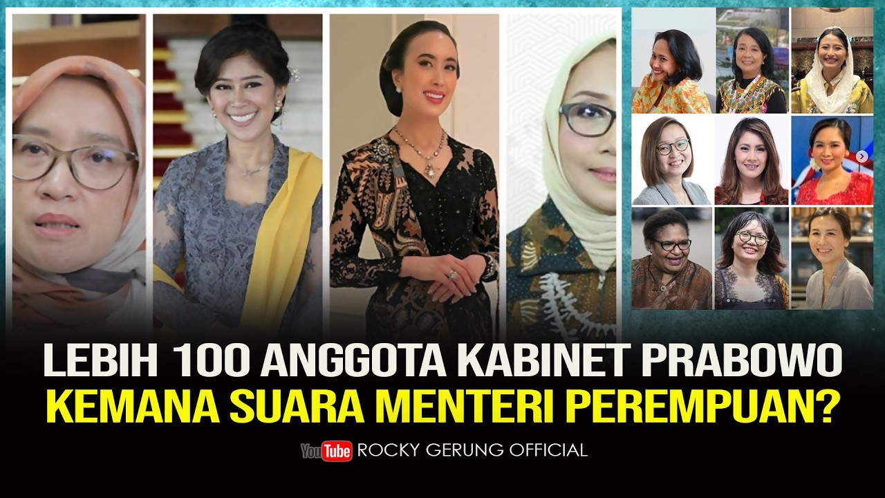 100+ Menteri Prabowo, Di Mana Suara Menteri Perempuan? 🤔