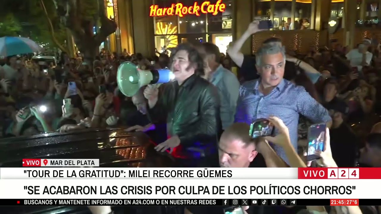 📢 JAVIER MILEI: "SE ACABARON LAS CRISIS POR CULPA DE LOS POLÍTICOS CHORROS"