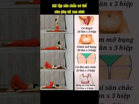 Bài tập săn chắc cơ thể cho phụ nữ sau sinh | Ngọc Anh Yoga Giảm Cân