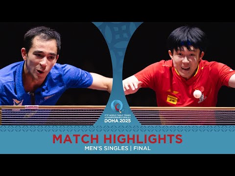 Hugo Calderano vs Wang Chuqin | Match Highlights | #ITTFWorlds2025