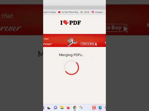 How to Merge Multiple PDF Files into One Online #shorts
