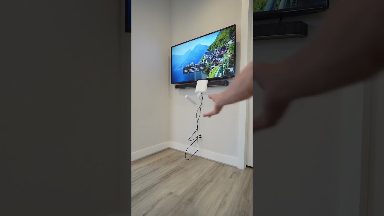 Sleek Cord Concealer for TV Setup – No Tools Needed! 🎬