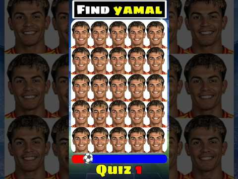 🤯 Find Lamine Yamal ? Neymar Jr ? Cristiano Ronaldo ?Football Quiz 2025#lamineyamal #quiz #football