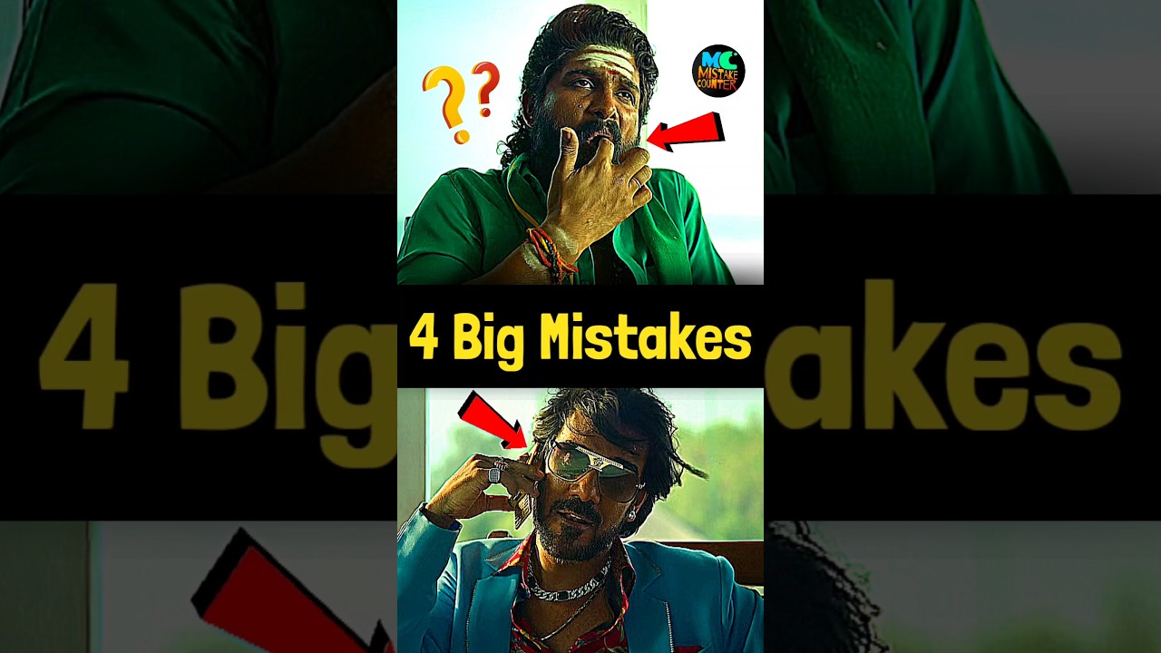 4 Top 4 Mistakes in PUSHPA 2! #shorts
