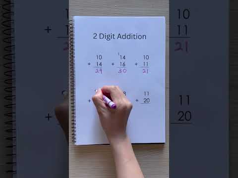2 Digit Addition Worksheet | 1st 2nd Grade Math ✅💯 #maths #education #mathematics #addition #math