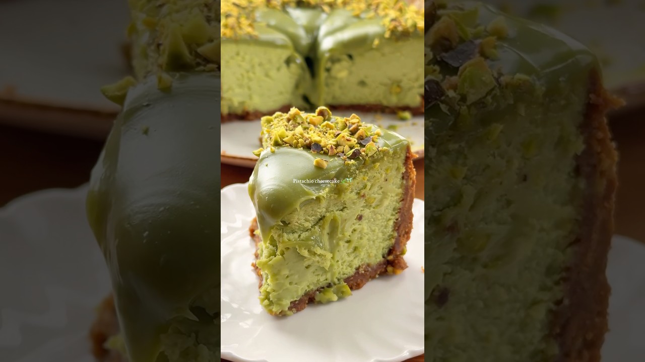 Delicious Pistachio Cheesecake Coming Soon!🥄