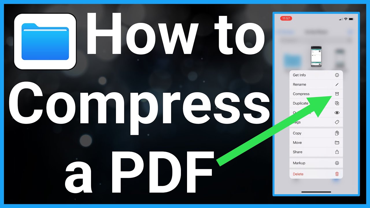 Compress PDF on iPhone 📱