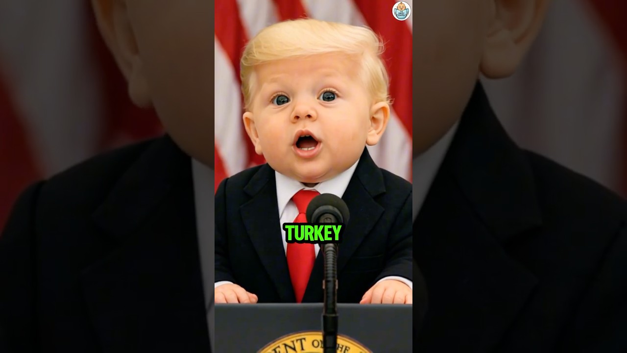 Turkey Interrupts Baby Trump Pardon with Humor ๐