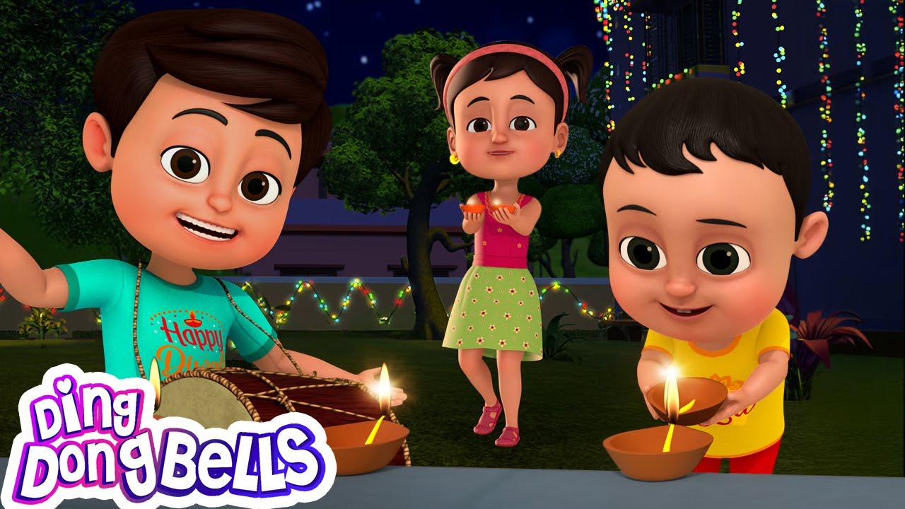 Happy Diwali Song for Kids | Hindi Nursery Rhymes 🎉