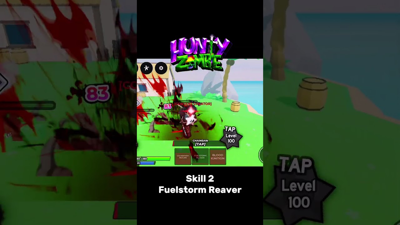 Epic Chainsaw Showcase in Hunty Zombies 🔥