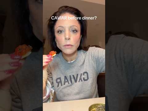 Caviar BEFORE Dinner?? #appetizer #foodie #eatwithme #caviar