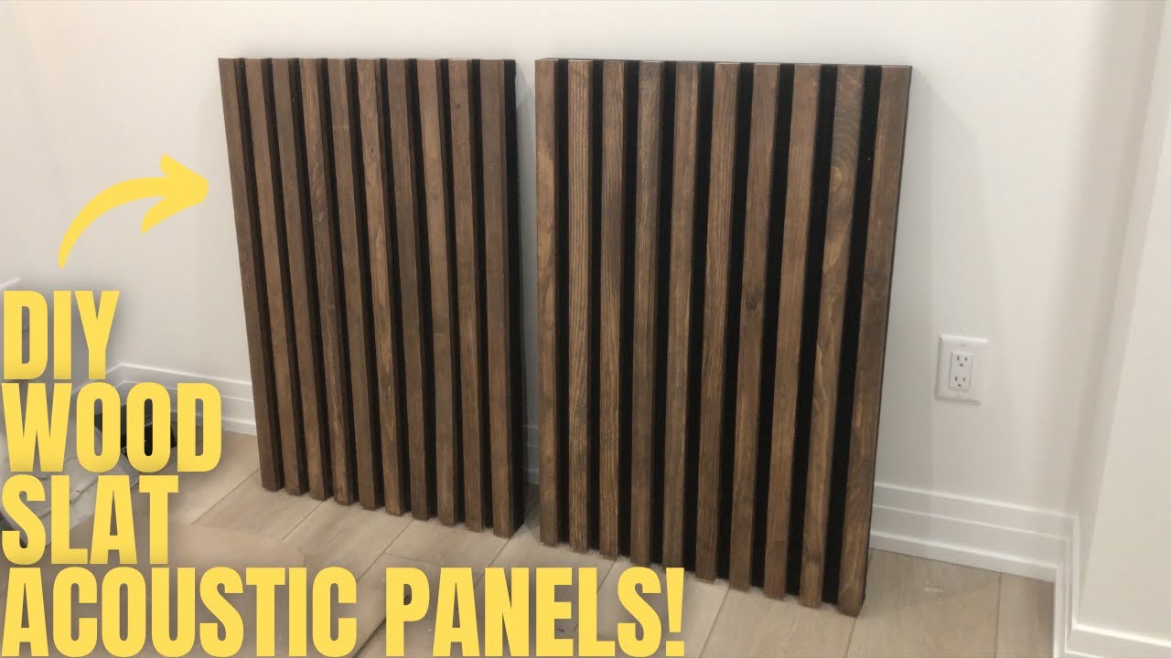 DIY Wood Slat Acoustic Panels for Home Studio 🎶