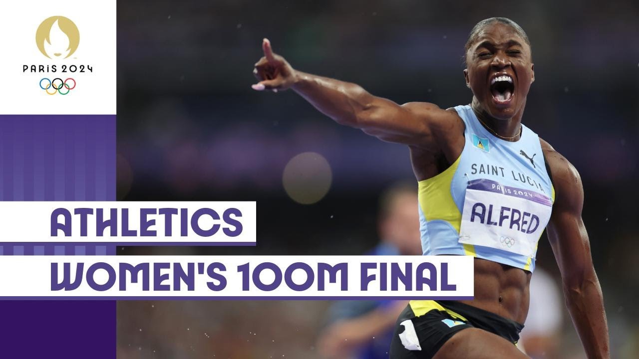 Julien Alfred Wins Gold in Women's 100m 🥇 | Paris 2024