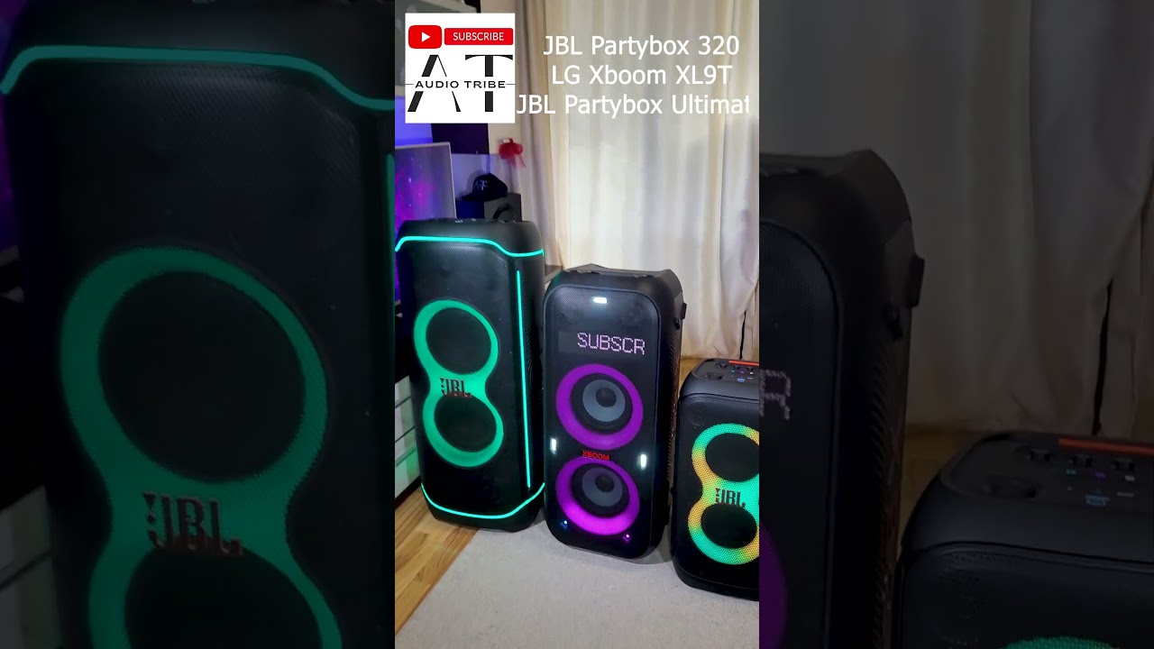 JBL Partybox 320 VS LG XL9T VS JBL Partybox Ultimate Bass Test