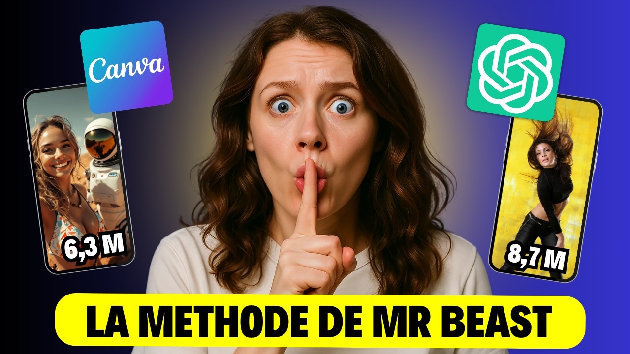 Créer 100 vidéos en 10 min avec ChatGPT & Canva 🎥