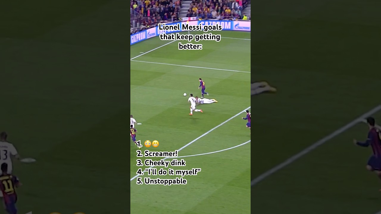Lionel Messi Goals But They Keep Getting Better! 🤯