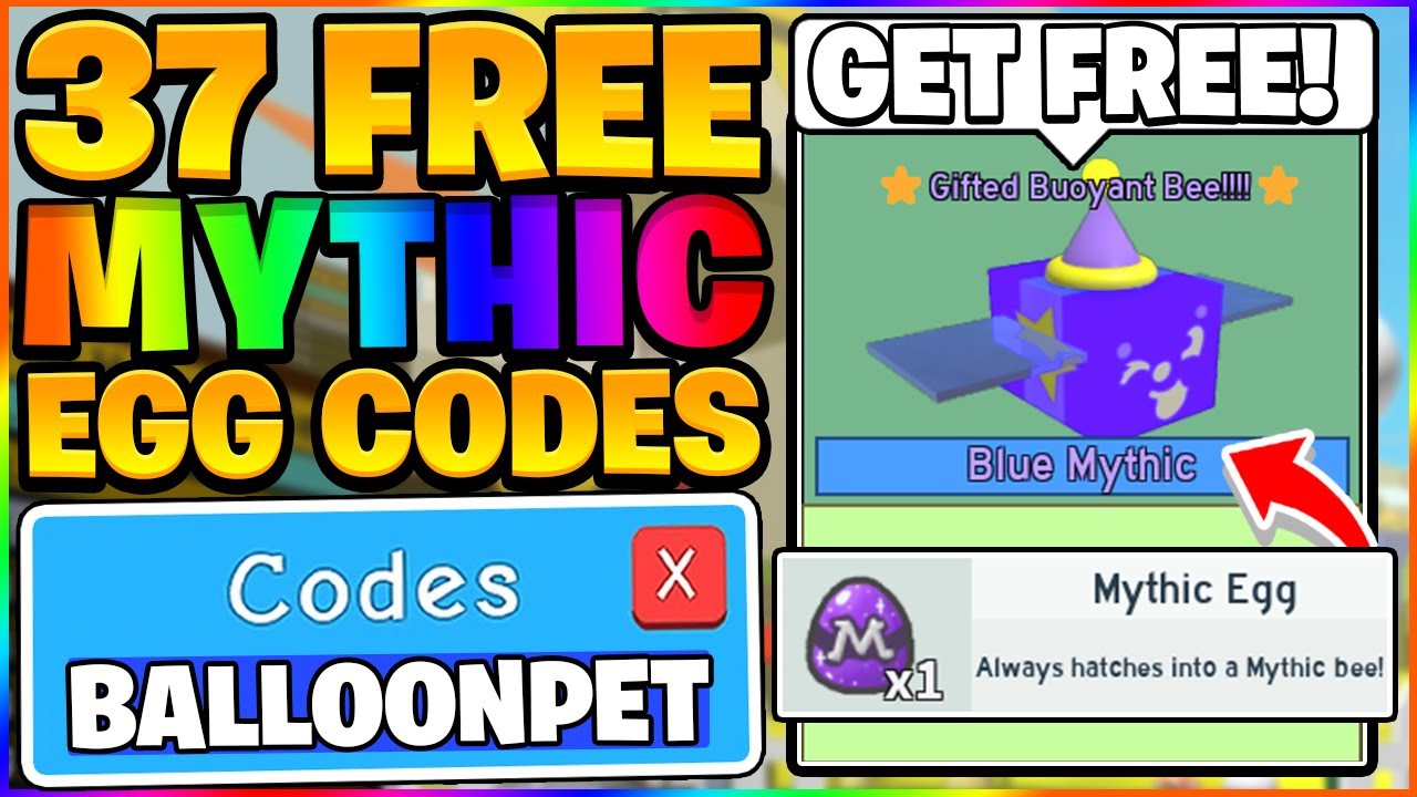 ALL 37 37 Free Mythic Bee Egg Codes in Bee Swarm Simulator 🐝