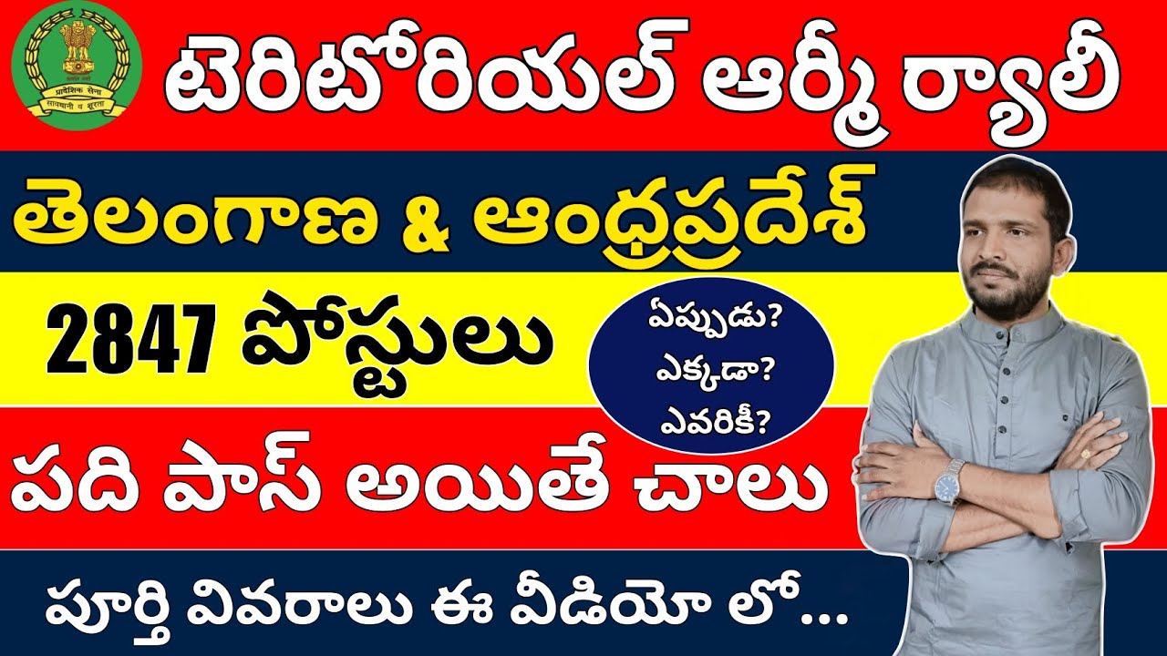 Territorial Army Rally 2024 Details in Telugu 🇮🇳