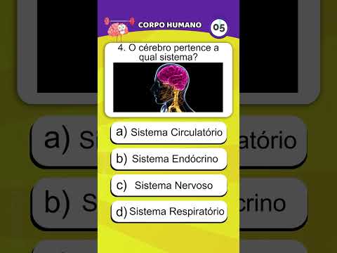Quiz do corpo humano - Perguntas e respostas #quiz #corpohumano