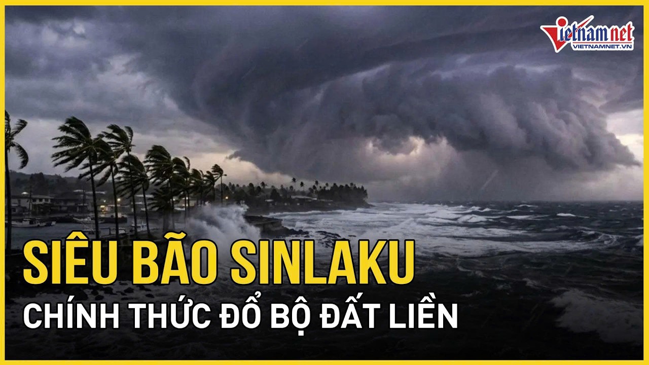 NÓNG: Siêu bão Sinlaku chính thức đổ bộ đất liền, gió giật cực đại, Mỹ ban bố tình trạng khẩn cấp