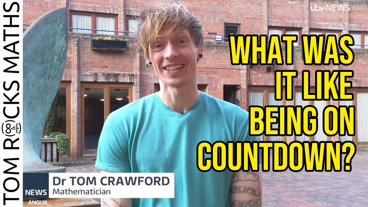 Dr Tom Crawford Talks Countdown Experience on ITV News 🧮