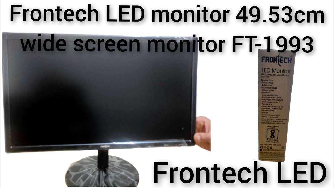 Frontech 49.53cm LED Monitor FT-1993 with Speakers