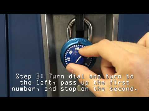 How to Open a Combination Lock or Locker