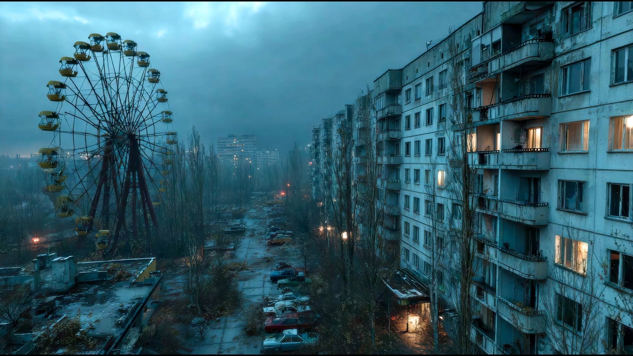 Forbidden Zone of Pripyat ⎜ Post-Apocalyptic Dark Ambient Music & Mystical Atmospheric Chernobyl⎜4K