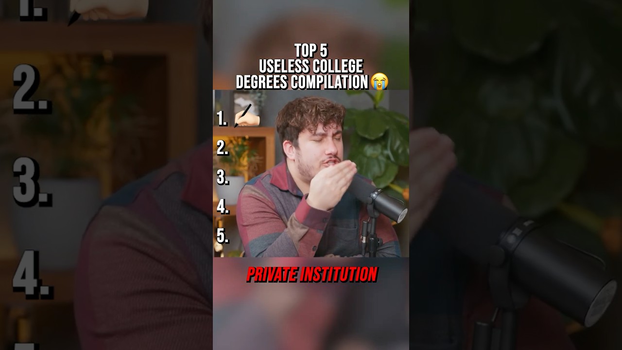 TOP 5 MOST USELESS COLLEGE DEGREES