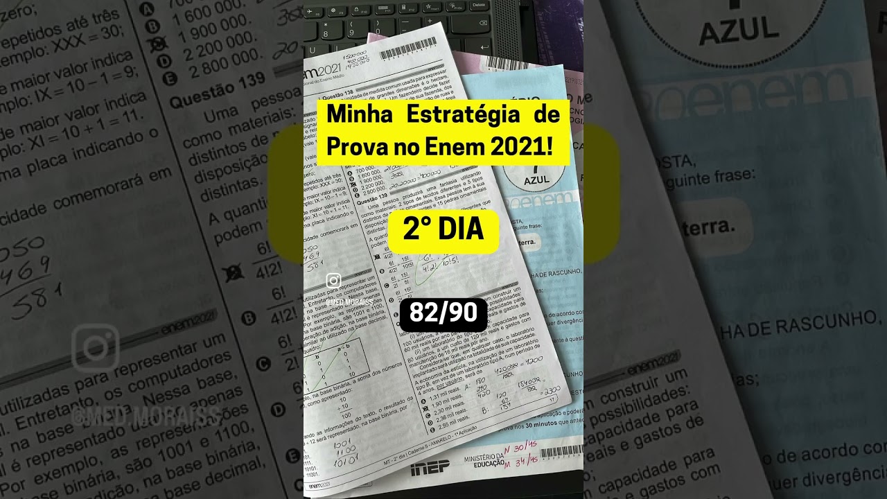 Estratégia para o 2º Dia do Enem 2021 🎯