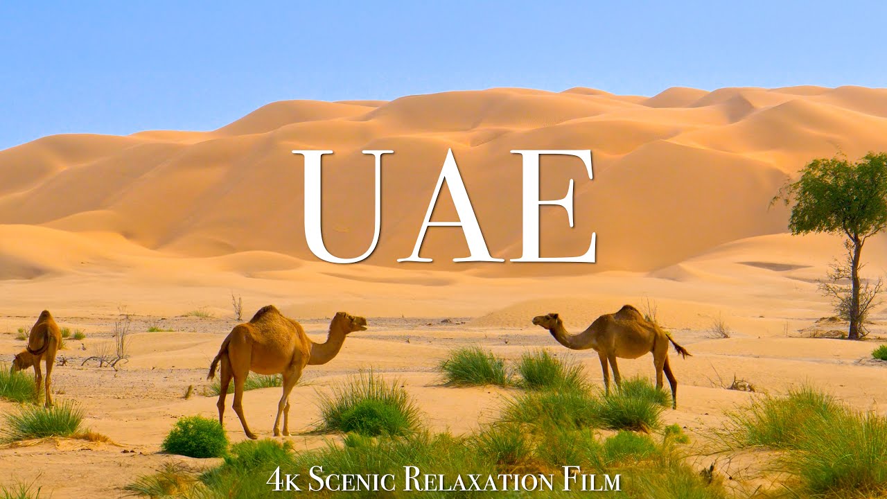 UAE 4K Scenic Relaxation with Calming Music 🌅