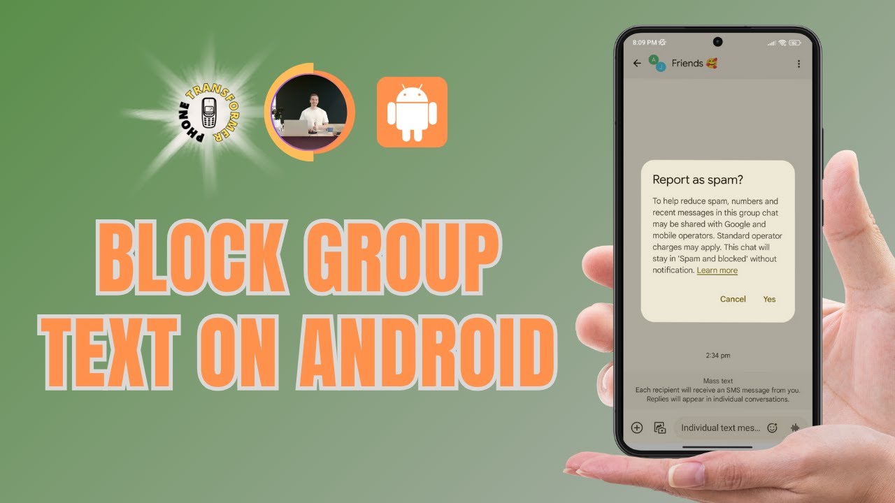How to Block Group Text on Android