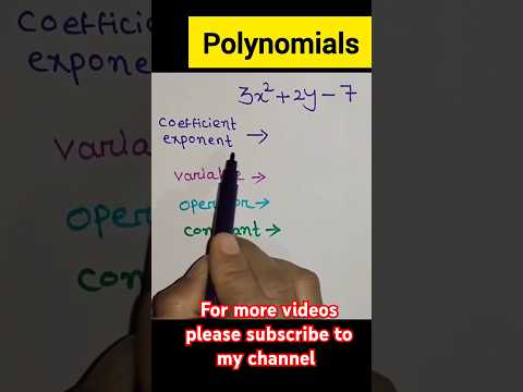 what is polynomial?#shortsfeed #shorts #polynomials #maths