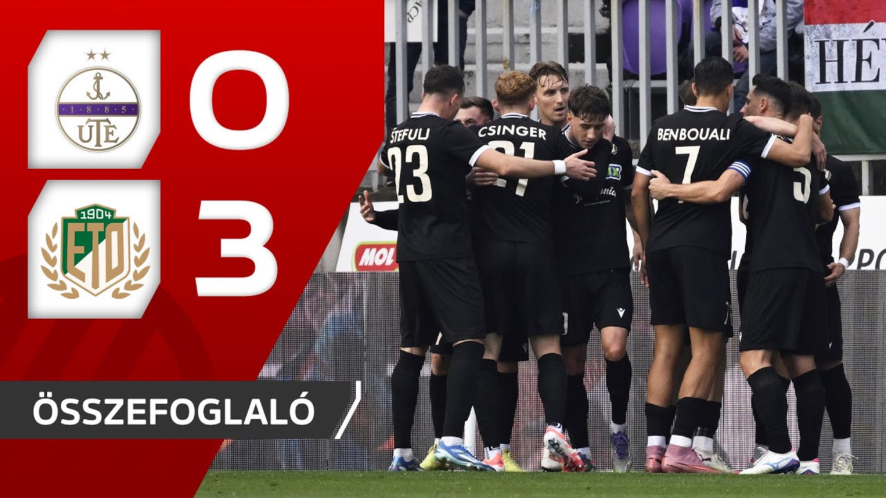 Fizz Liga: Újpest FC–ETO FC 0–3 | összefoglaló
