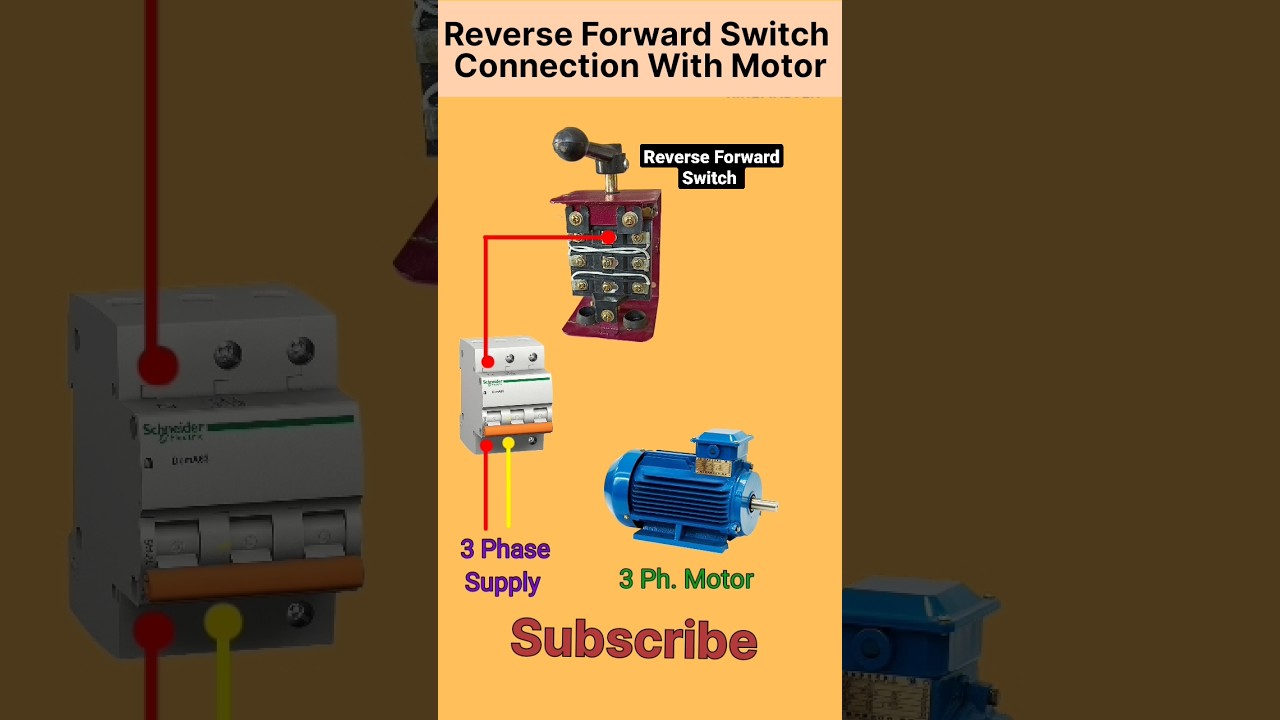 Reverse Forward Switch on 3-Phase Motor 🔄
