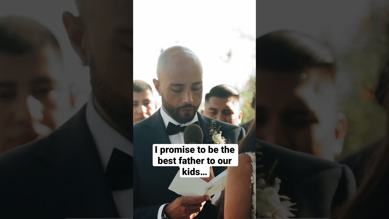 Heartwarming Wedding Vow That Will Make You Tear Up 💍 #Shorts