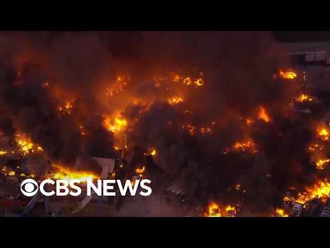 Videos capture moment UPS plane crashes in Louisville, Kentucky