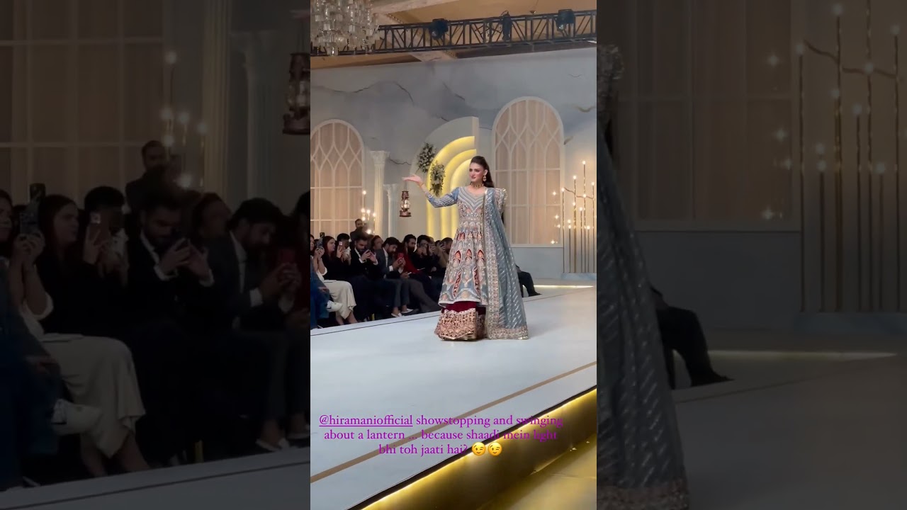 Hira Mani Shines with Lantern Entrance at Hum Bridal Couture Week Lahore ✨
