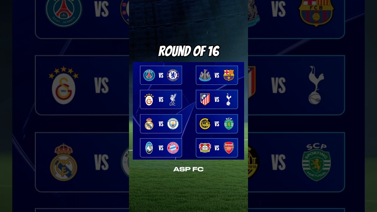 Champions League Round of 16 Simulation on FC 26 ⚽