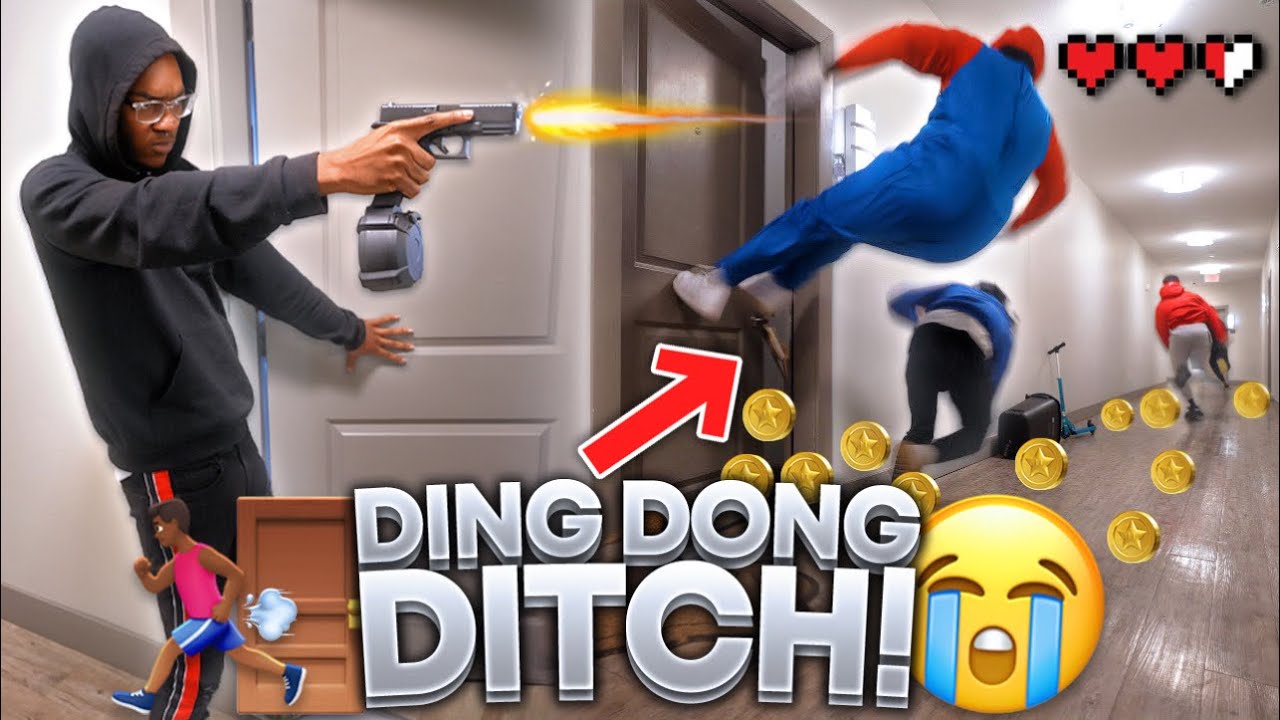EXTREME DING DONG DITCH PART 5!! *COLLEGE EDITION* (GONE WRONG)
