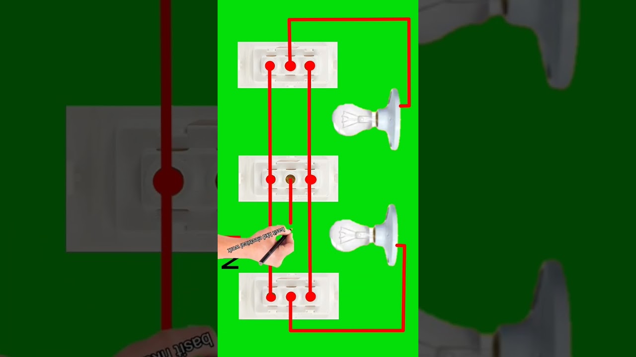Two-Way Switch Wiring Diagram for 3 Switches and 2 Bulbs | Electrical Connection Guide