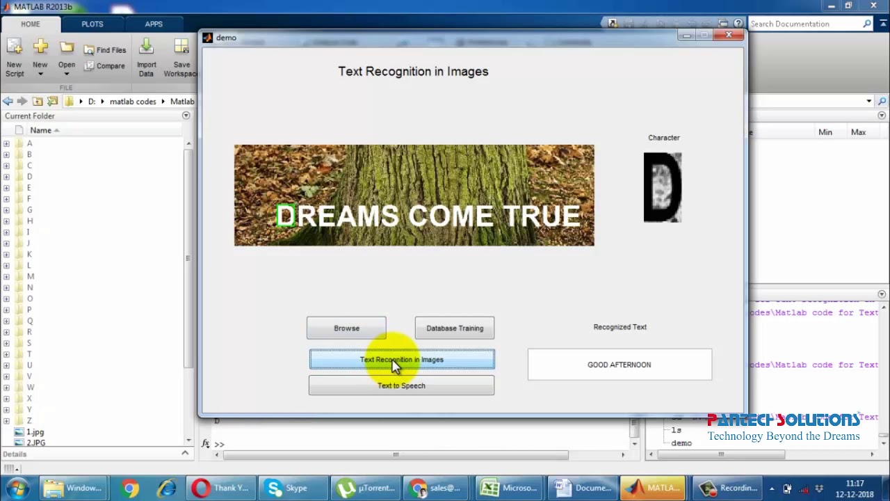Text Extraction from Images Using MATLAB with OCR