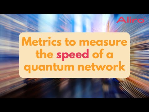 Metrics that measure the speed of a quantum network