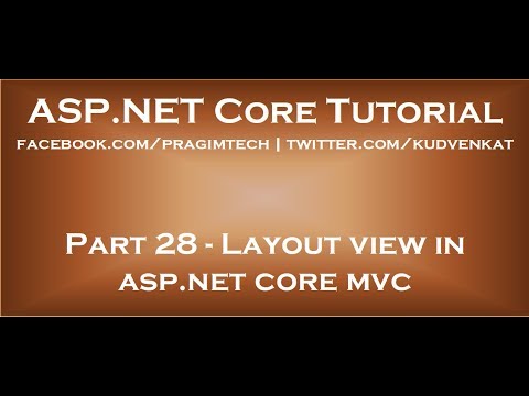 ASP.NET Core MVC Layout View Overview