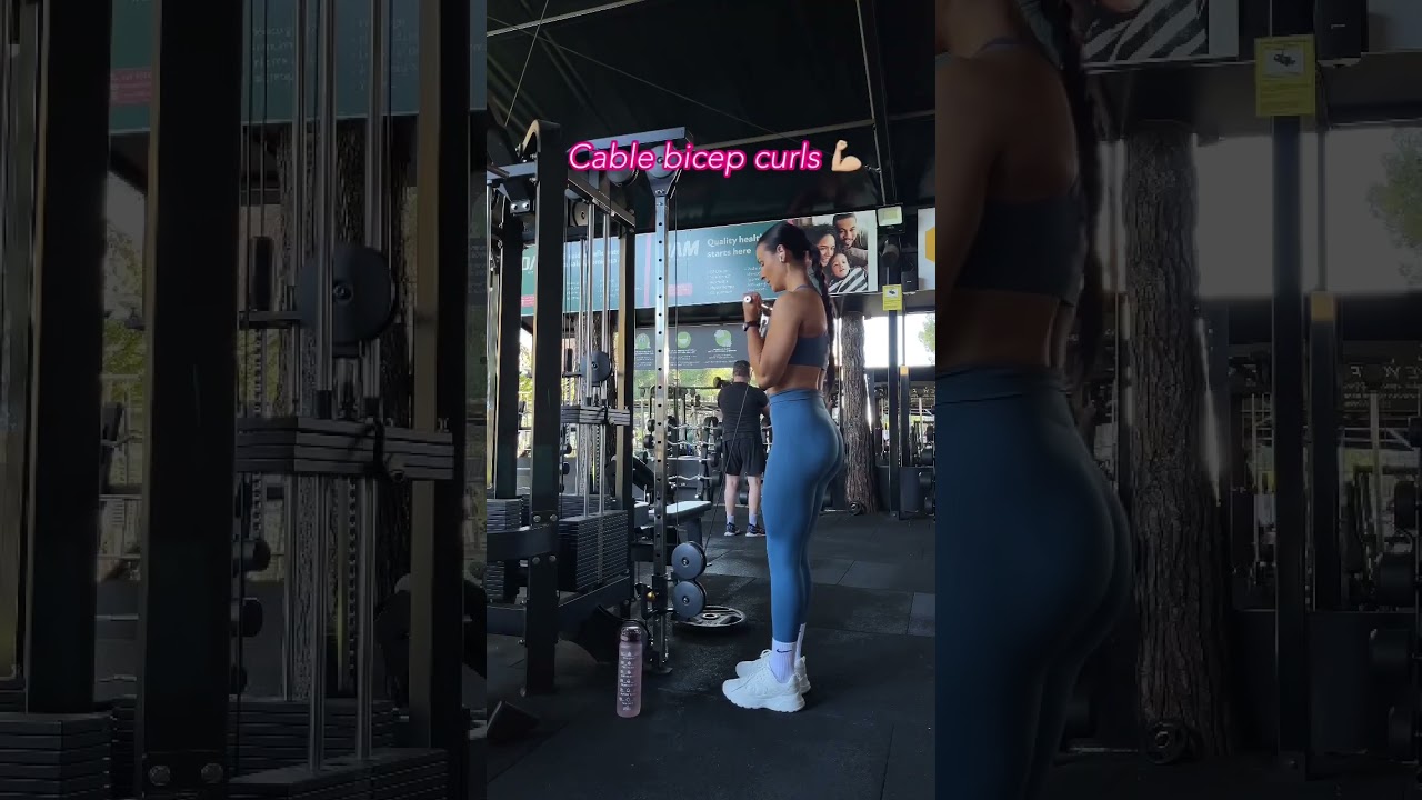 Bi’s & tri’s superset to try 🔥#upperbodyworkout #arms #biceps #triceps # #motivation #gym #girl