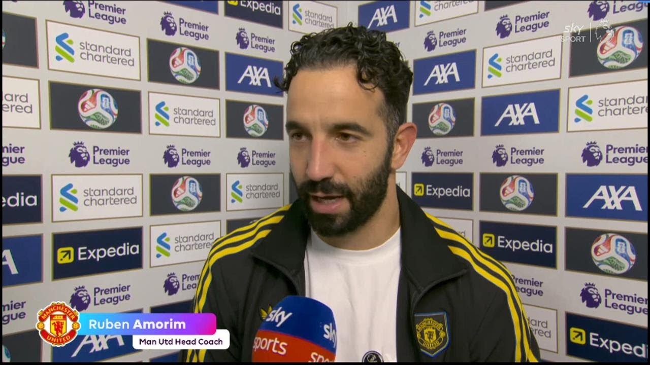 Ruben Amorim's Reaction After Liverpool 1-2 Manchester United Match ⚽