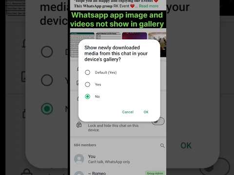 whatsapp image/video not show in gallery from group 2025 #shorts #ytshort
