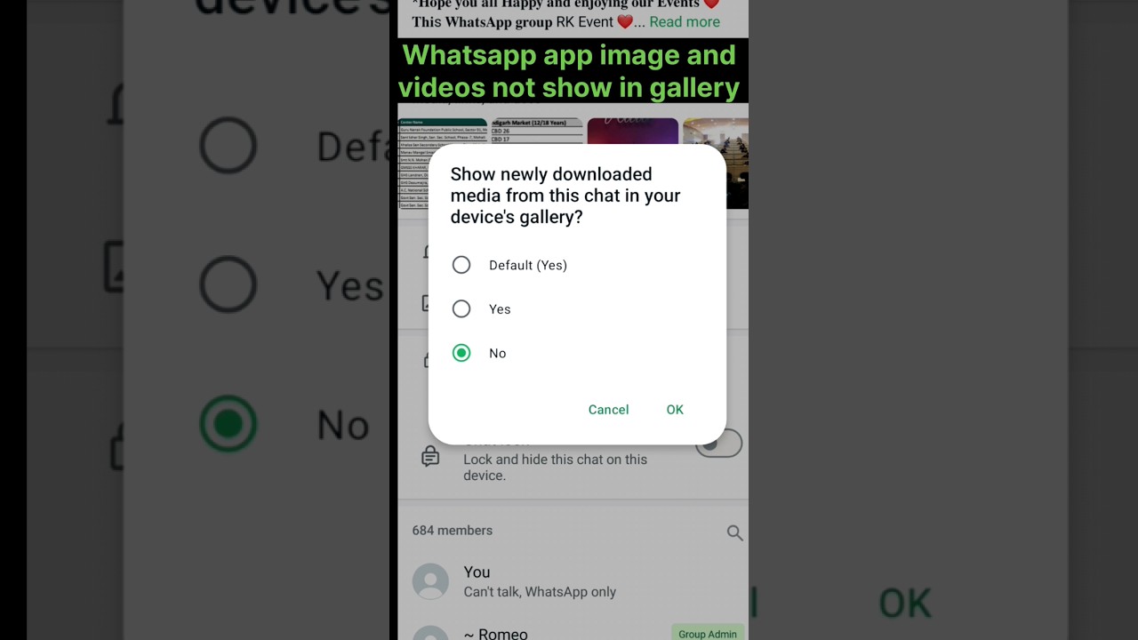 WhatsApp Images and Videos Not Showing in Gallery (2025) #shorts