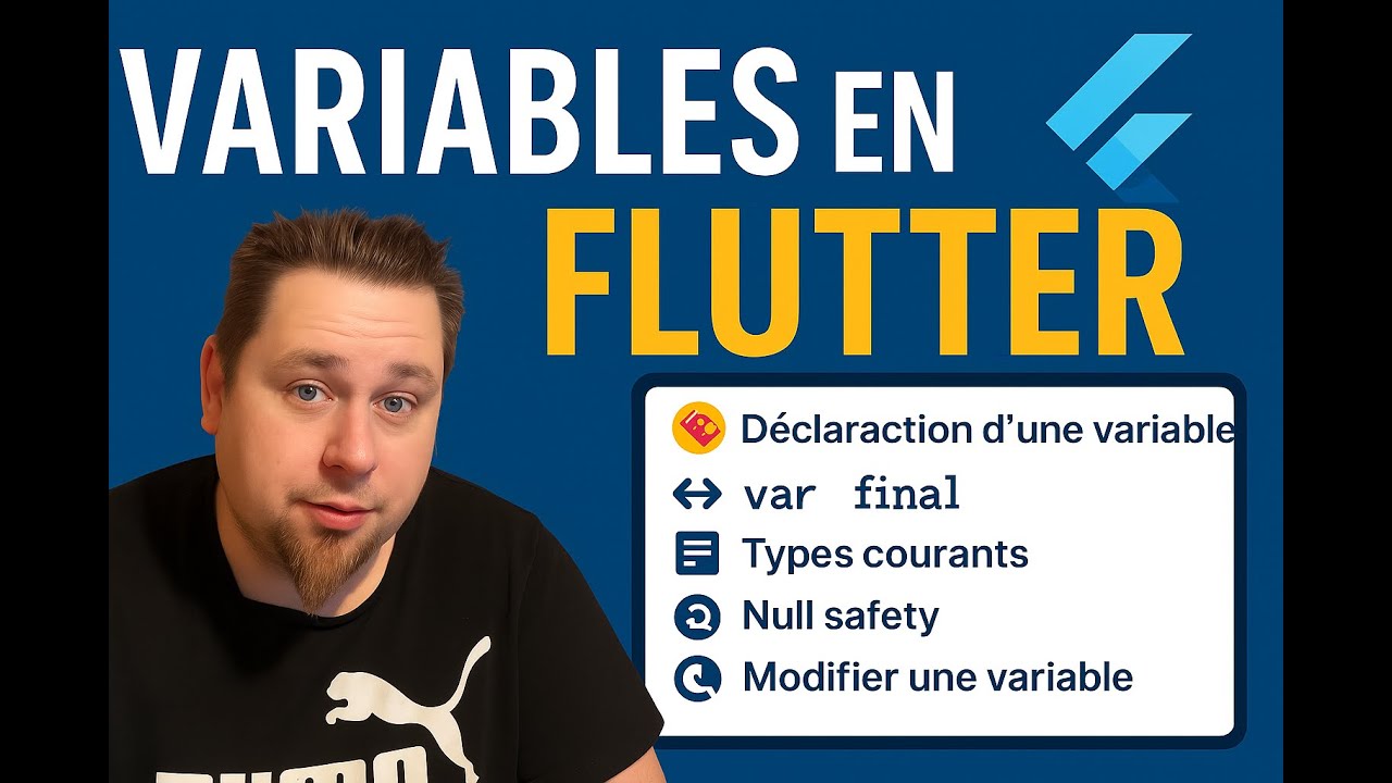 Les Variables  (Débutant) Episode 1 Apprendre Flutter